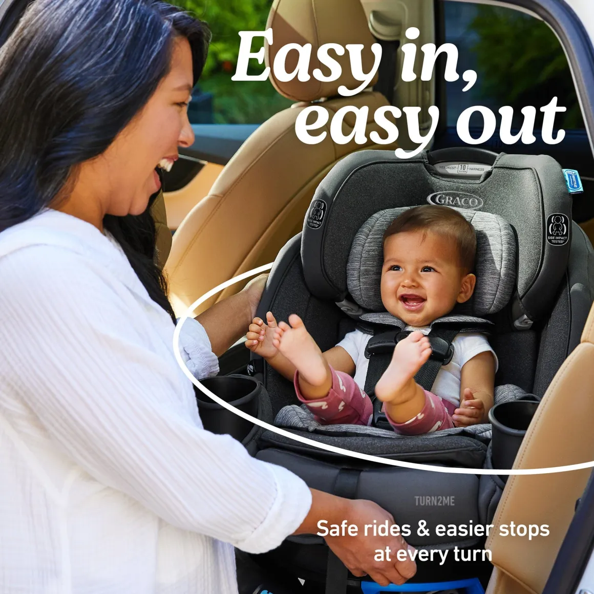 Graco Turn2Me 3-in-1 Rotating Convertible Car Seat - London