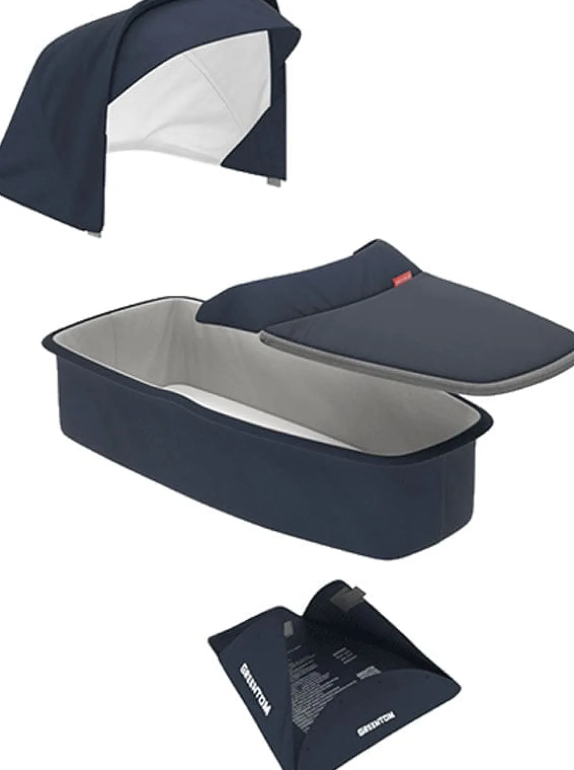 Greentom Carrycot Fabric & Mattress Set - Blue