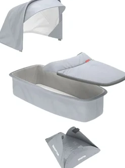Greentom Carrycot Fabric & Mattress Set - Grey