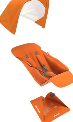 Greentom Reversible Seat Fabric Set - Orange