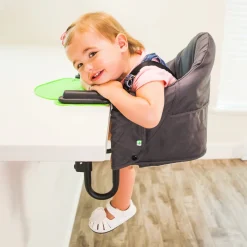 guzzie+Guss Perch Hanging High Chair - Copper Blue/Rose Gold Frame