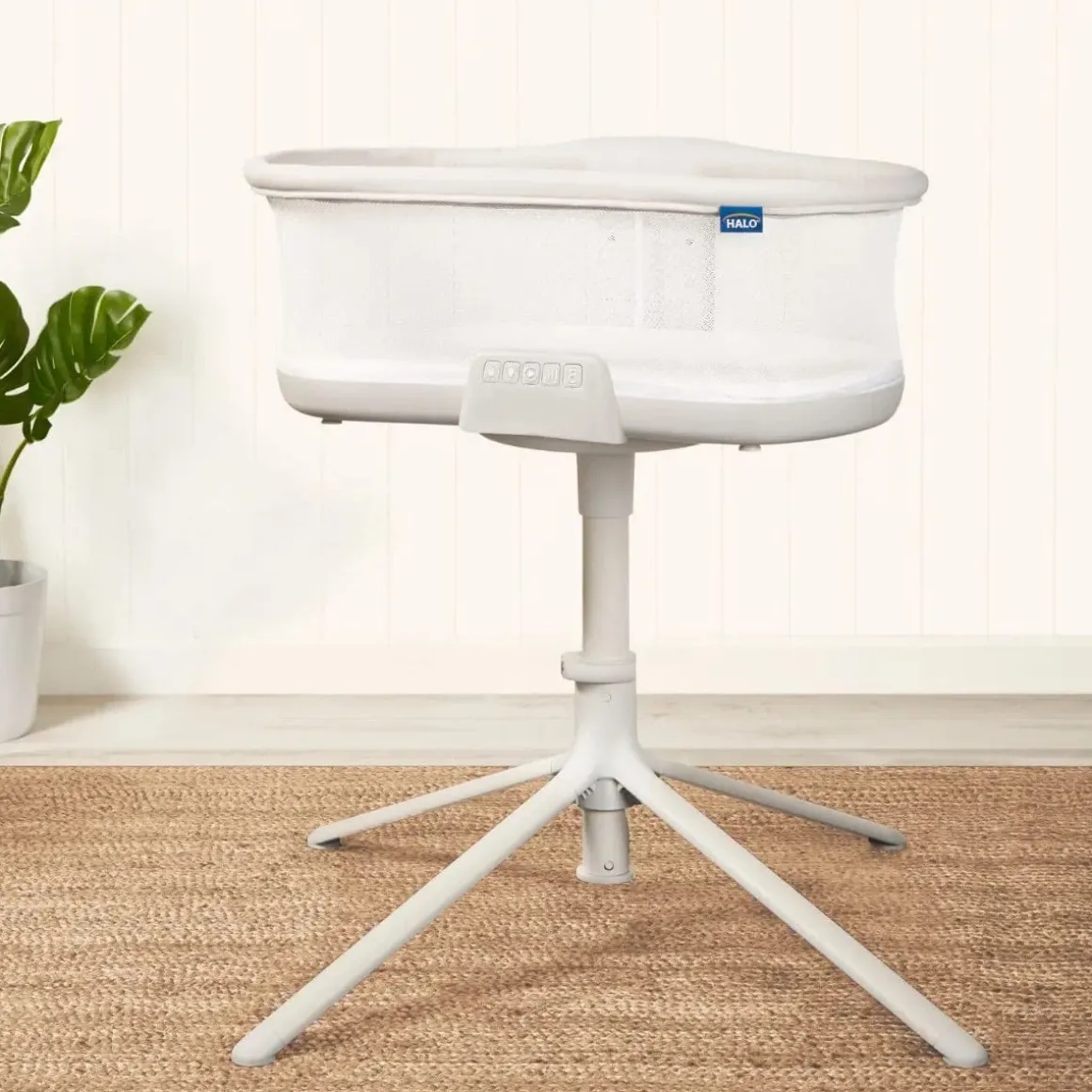 HALO BassiNest Soothing Swivel Sleeper 3.0 Bassinet - Grey
