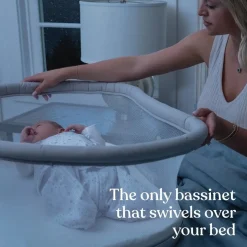 HALO BassiNest Soothing Swivel Sleeper 3.0 Bassinet - Grey