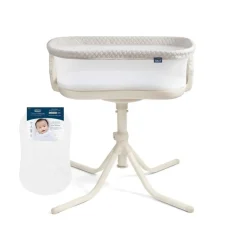 HALO BassiNest Swivel Sleeper 4.0 Air with Dreamweave Breathable Pad - Oat