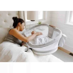 Halo Bassinest Swivel Sleeper Luxe Next Gen - Dove Gray Tweed