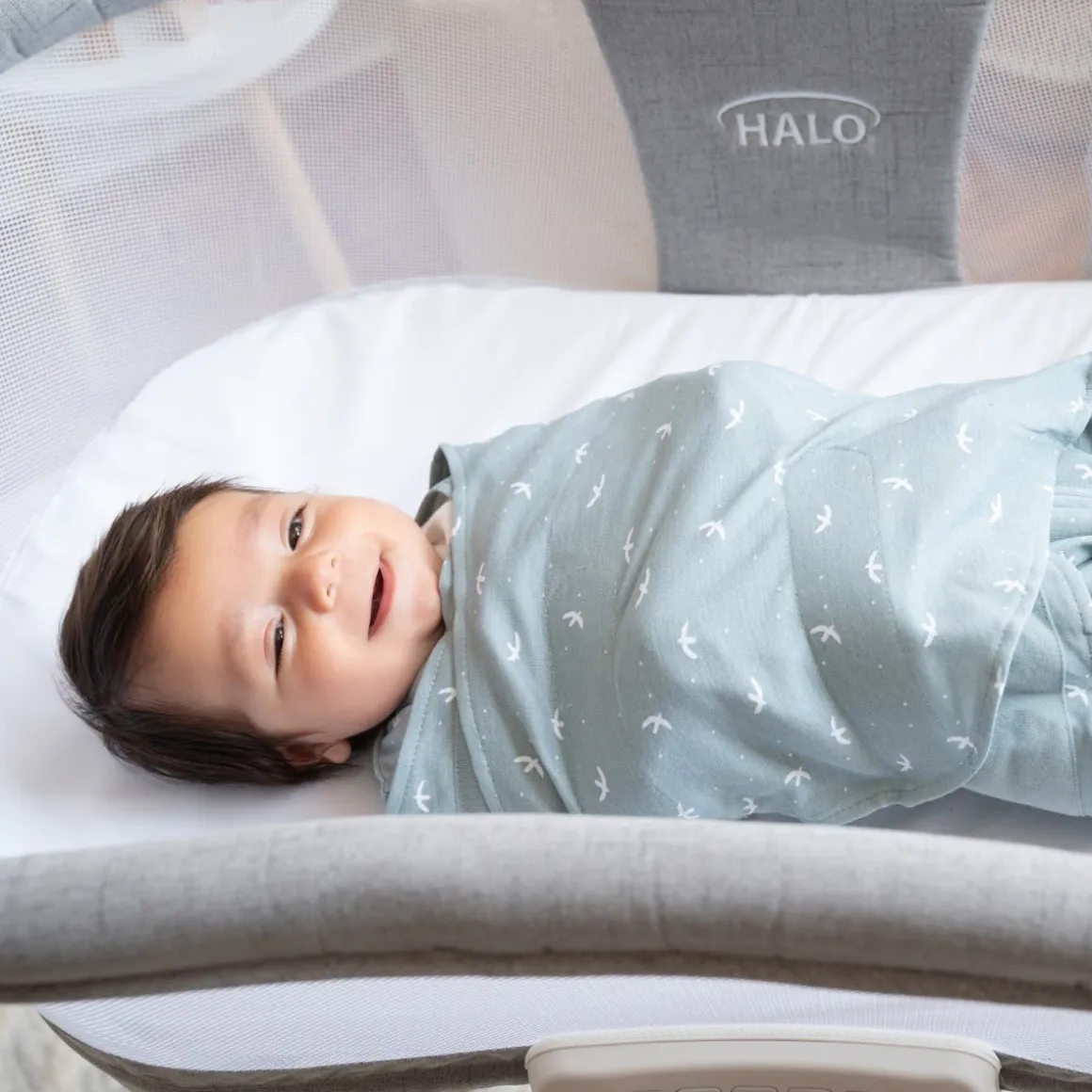 Halo 100% Cotton Swaddle TOG 1.5 - Blue Bird (Small)