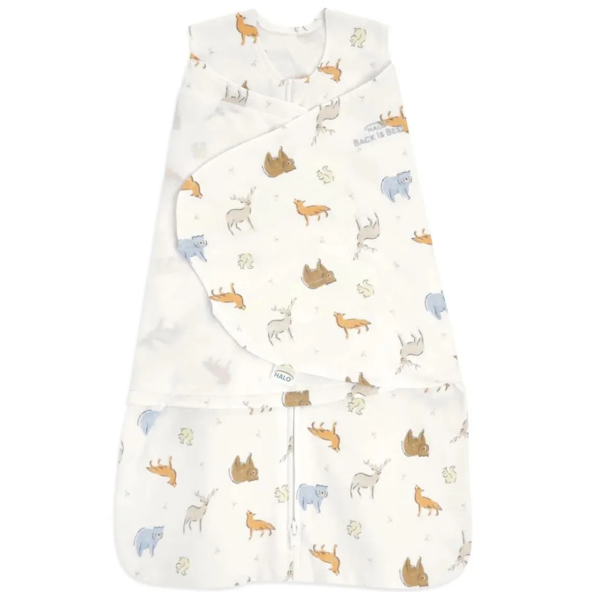 Halo 100% Cotton Swaddle TOG 1.5 - Forest Friends (Newborn)