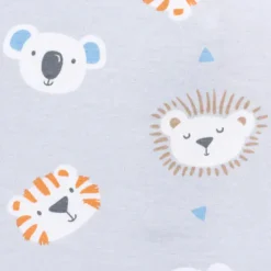 Halo 100% Cotton Swaddle TOG 1.5 - Lions Tigers and Bears (Newborn)