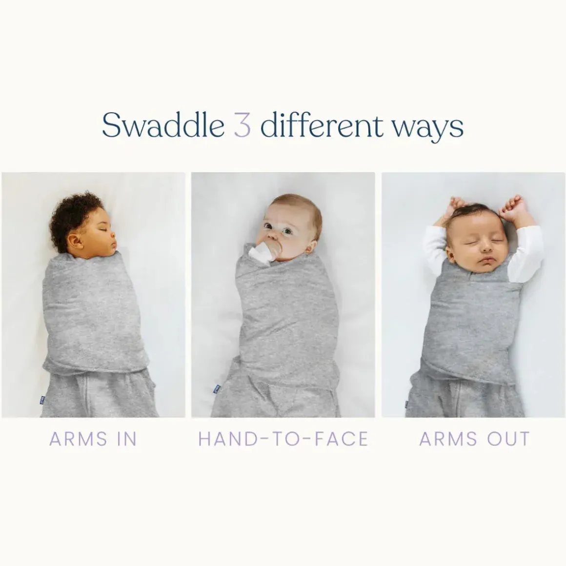 Halo 100% Cotton Swaddle TOG 1.5 - White Lamb Scribble (Newborn)