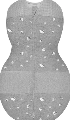 Happiest Baby Sleepea Swaddle - Grey melange with Planets (Large, 18-26 lbs)