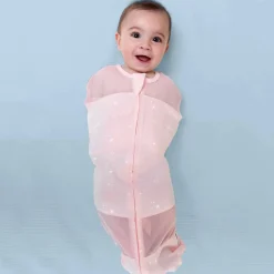 Happiest Baby Sleepea Swaddle - Grey melange with Planets (Large, 18-26 lbs)