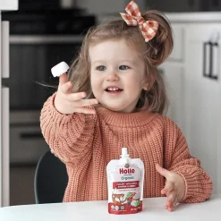Holle Organic Apple, Banana & Berries Yogurt Pouches
