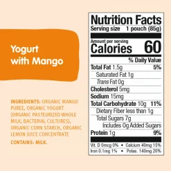 Holle Organic Mango Yogurt Pouches