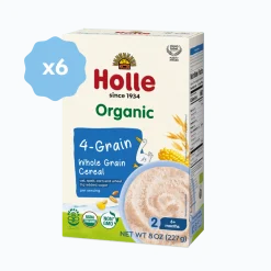 Holle Organic Whole Grain 4-Grain Cereal - 6 Pack