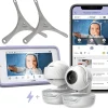Hubble Connected Nursery Pal Deluxe Twin Smart Baby Monitor