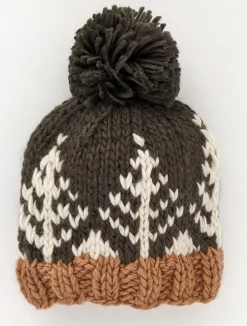 Huggalugs Forest Knit Beanie Hat - Loden, Medium (6-24 months)