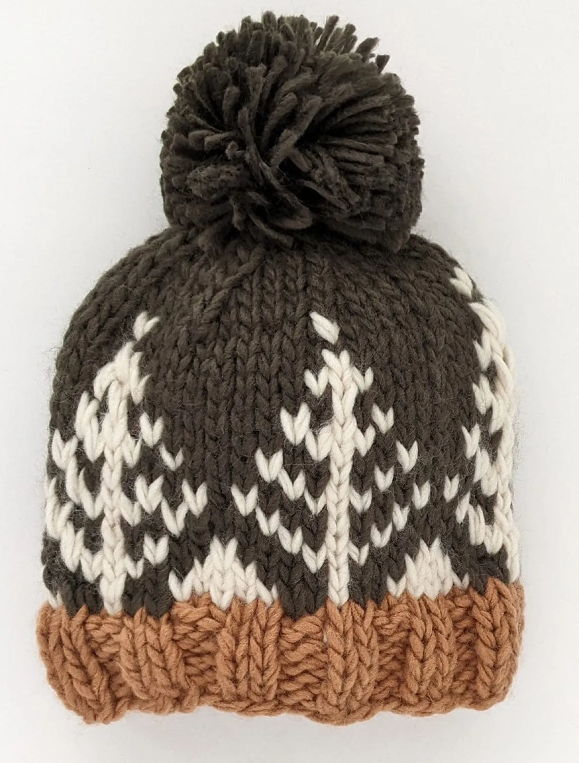 Huggalugs Forest Knit Beanie Hat - Loden, X-Small (Newborn)
