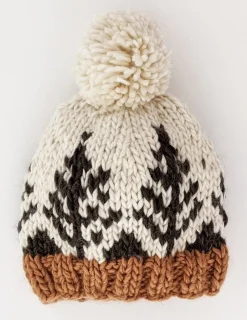 Huggalugs Forest Knit Beanie Hat - Natural, Medium (6-24 months)