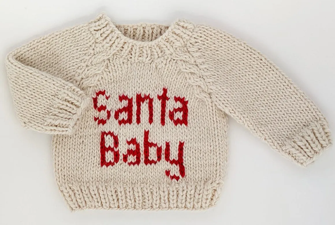 Huggalugs Santa Baby Crew Neck Sweater - 2-3T