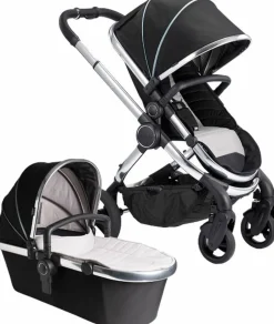 iCandy 2019 Peach Chrome Stroller - Black Beluga