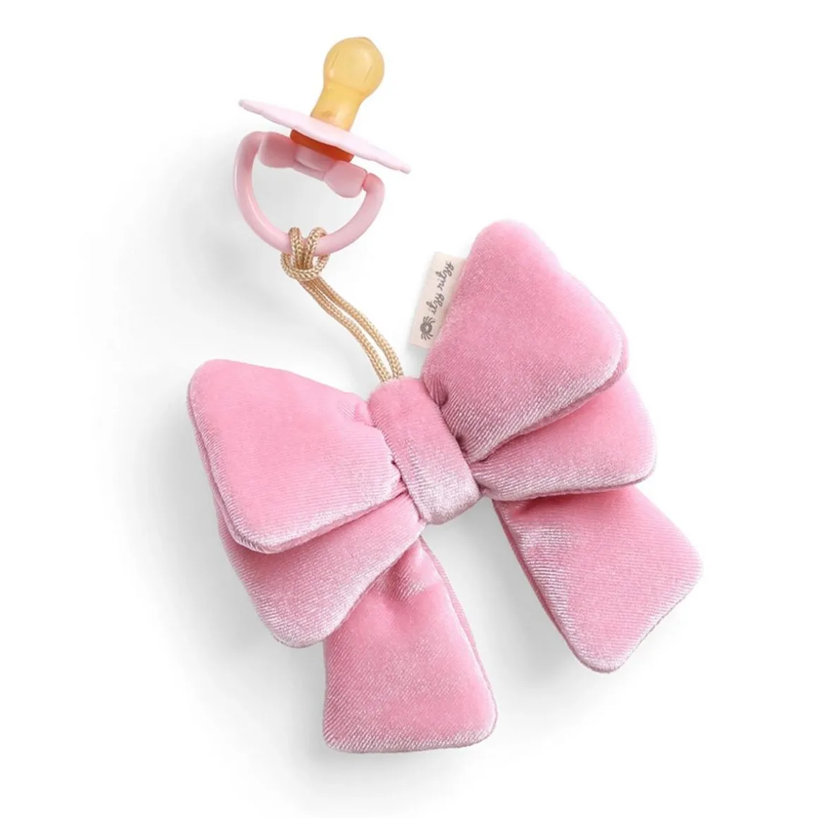 Itzy Ritzy Bitzy Pal Natural Rubber Pacifier & Plush - Bow