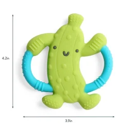 Itzy Ritzy Chew Crew Easy-hold Silicone Teether - Parker the Pickle