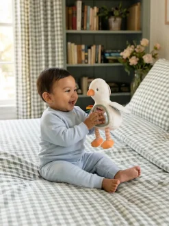 Itzy Ritzy Goose Itzy Bitzy Mirror Sensory Tummy Time Mirror