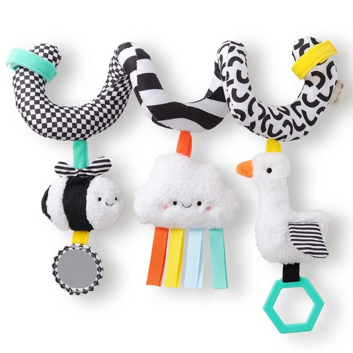 Itzy Ritzy Itzy Bitzy Spiral Car Seat Activity Toy - High Contrast