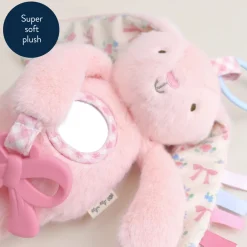 Itzy Ritzy Pink Bunny Bitzy Traveler Plush Toy