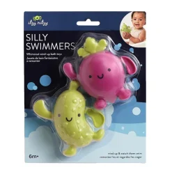 Itzy Ritzy Silly Swimmers Whimsical Wind-Up Bath Toys - Pickle & Beet