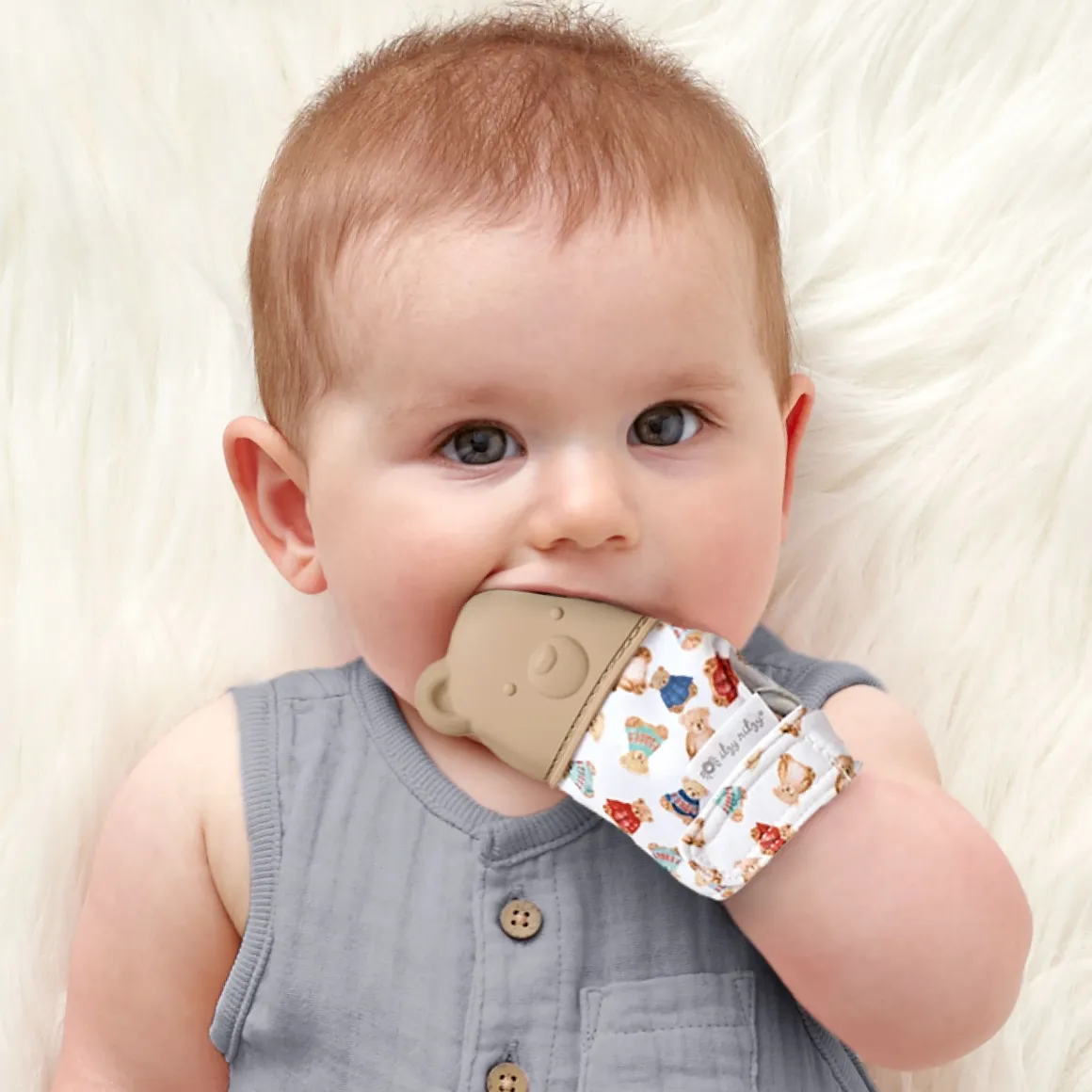 Itzy Ritzy Vintage Bear Itzy Mitt