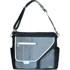JJ Cole Metra Diaper Bag - Black Stitch