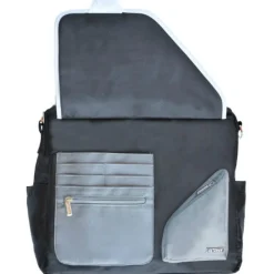 JJ Cole Metra Diaper Bag - Black Stitch