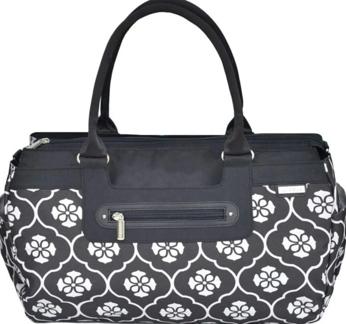JJ Cole Parker Diaper Bag - Black Floret