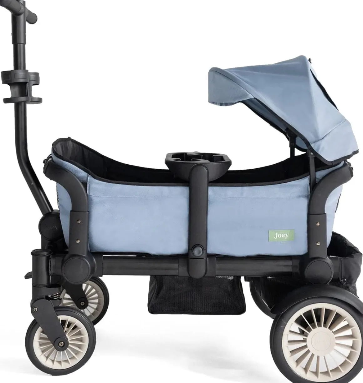 Joey (2 Seater) Stroller Wagon with 1 Canopy - Blue