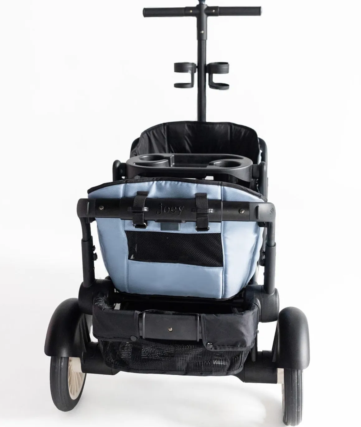 Joey (2 Seater) Stroller Wagon with 1 Canopy - Blue