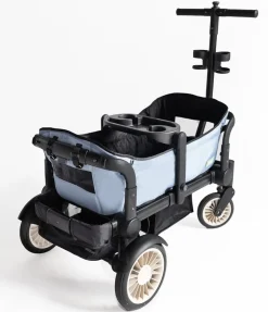 Joey (2 Seater) Stroller Wagon with 1 Canopy - Blue