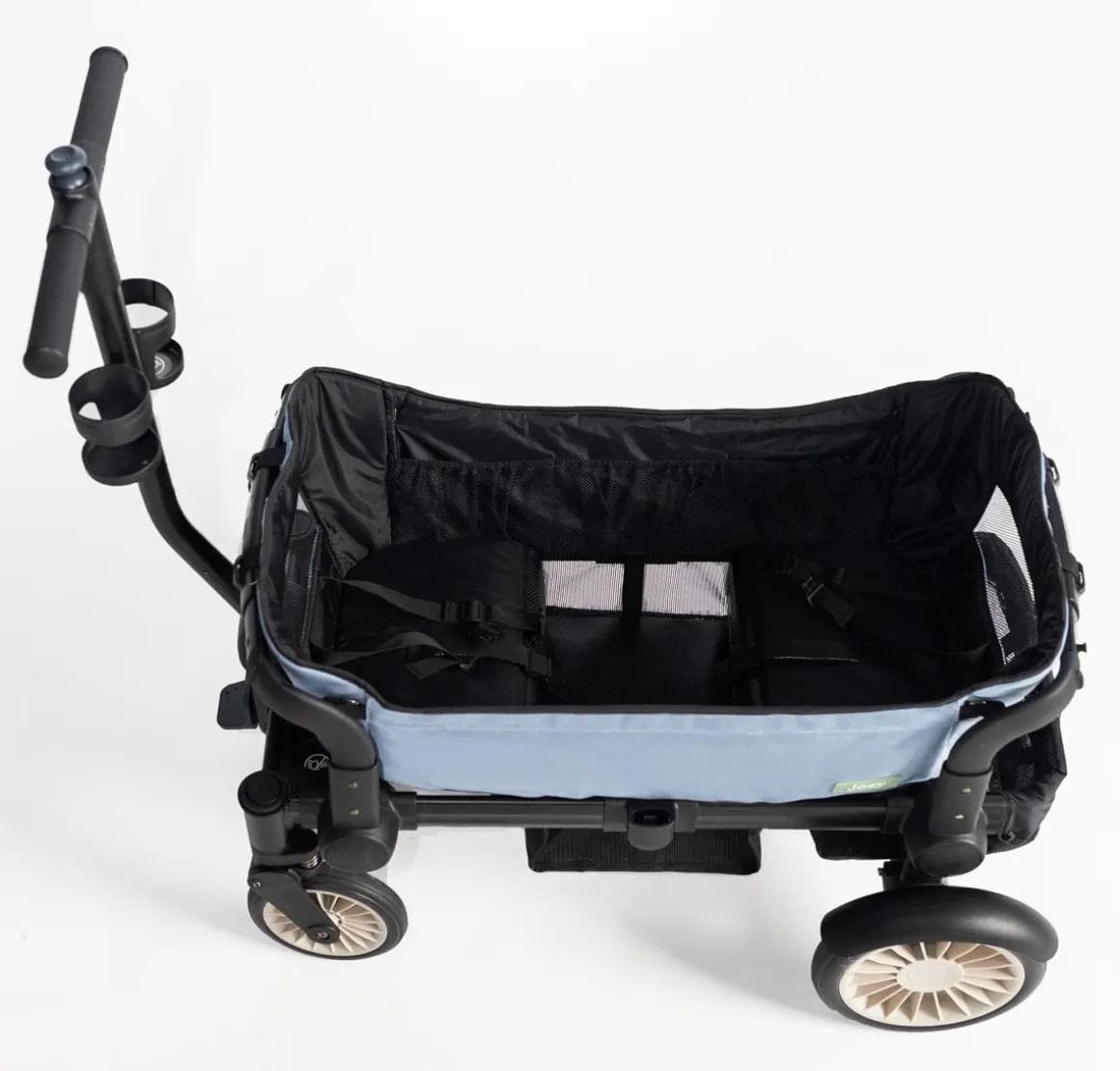 Joey (2 Seater) Stroller Wagon with 1 Canopy - Blue
