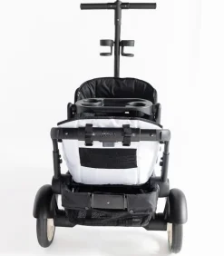 Joey (2 Seater) Stroller Wagon with 2 Canopies - White