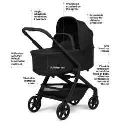 Joolz Hub2 Stroller + Bassinet Bundle - Forest Green