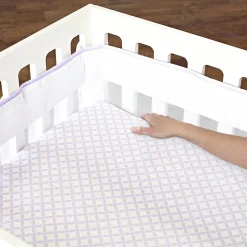 Just Born Fresh Air Crib Liner - Lilac