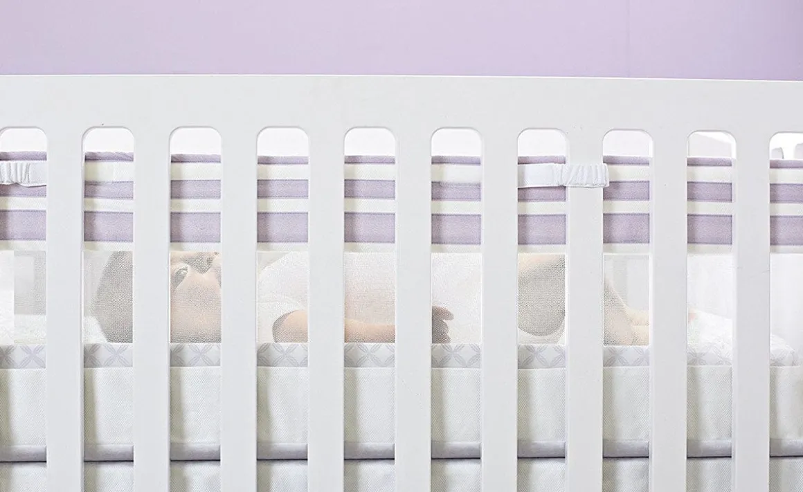 Just Born Fresh Air Crib Liner - Lilac