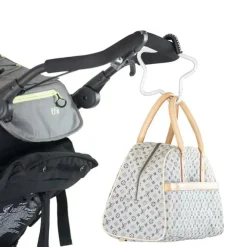 KidCo BuggyGear Star Hook - Silver/Black Leather