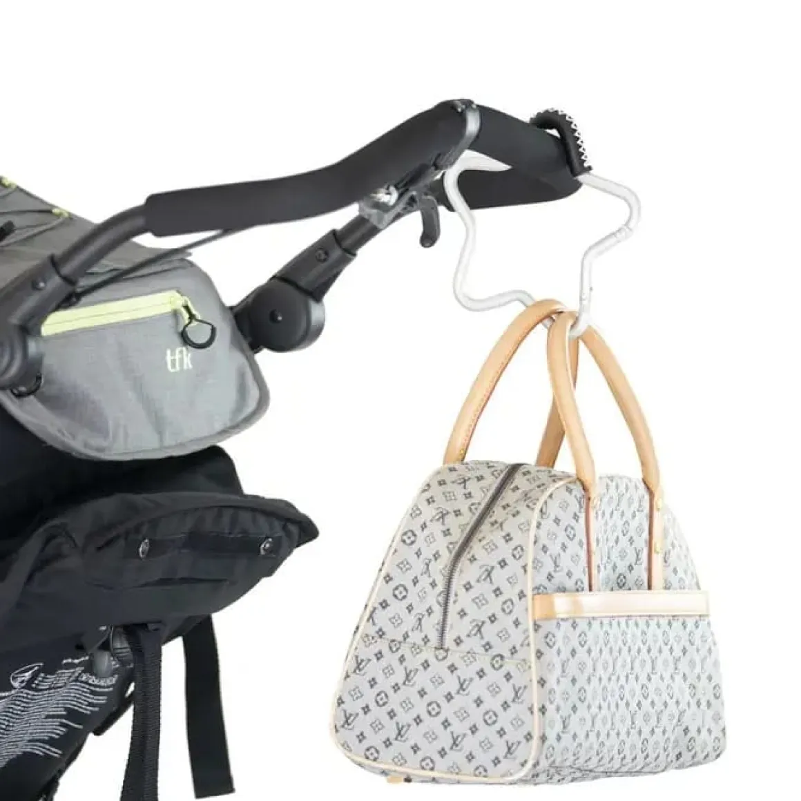 KidCo BuggyGear Star Hook - Silver/Black Leather