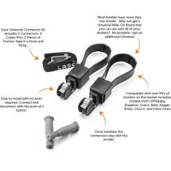 KidCo Lascal BuggyBoard Universal Connector Kit - Black