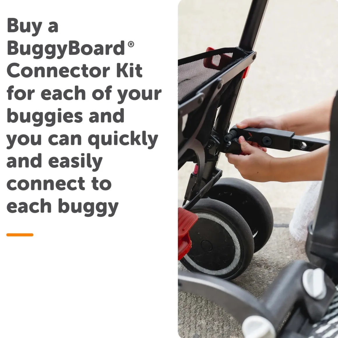KidCo Lascal BuggyBoard Universal Connector Kit - Black