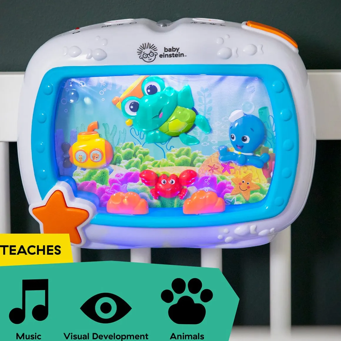 Kids2 Baby Einstein Sea Dreams Soother Crib Toy and Sound Machine