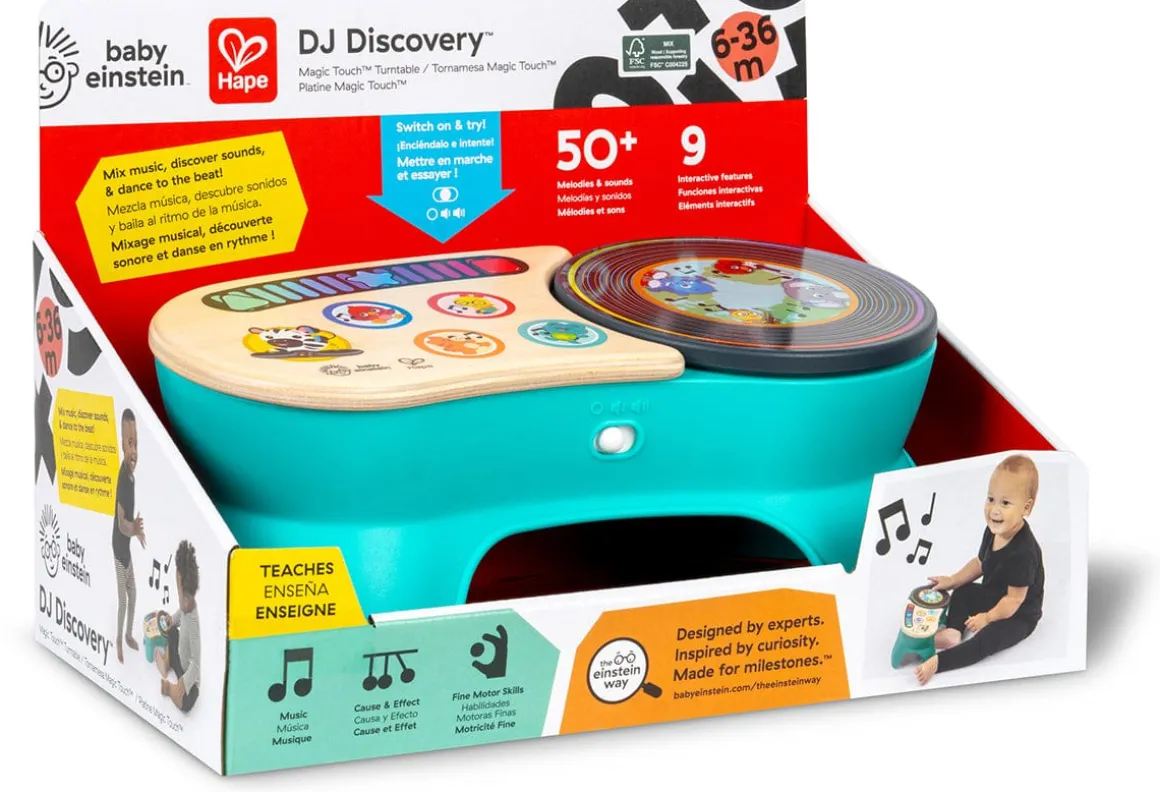 Kids2 Baby Einstein X Hape DJ Discovery Magic Touch Turntable
