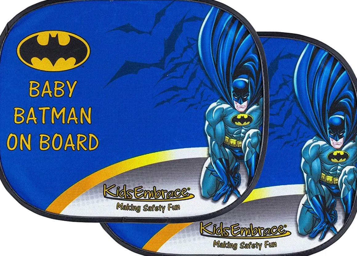 KidsEmbrace Baby Batman on Board Window Shade, 2-Pack