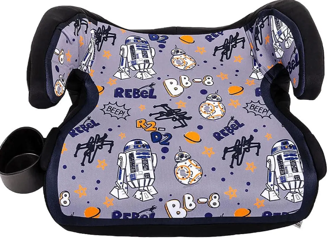 KidsEmbrace Backless Booster Car Seat - Star Wars BB-8 and R2-D2